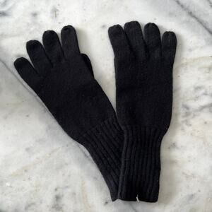 Joe Fresh Cashmere Blend Ribbed Knit Gloves – Black – O/S